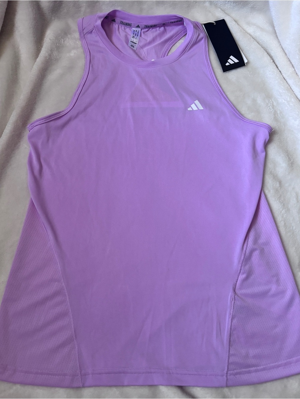 Adidas Aeroready Training Tank Top NWT XS Bliss Lilac Workout Gym